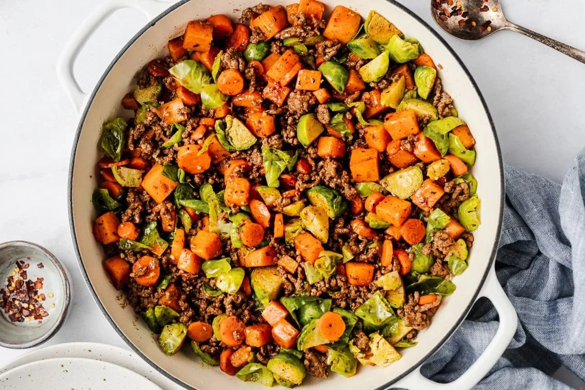 Beef and Sweet Potato Skillet