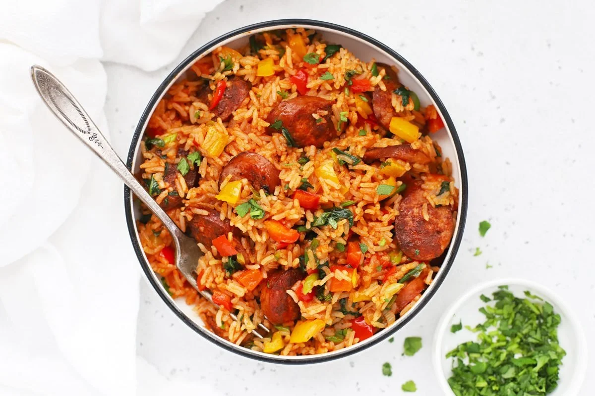 Cajun Sausage Rice Skillet