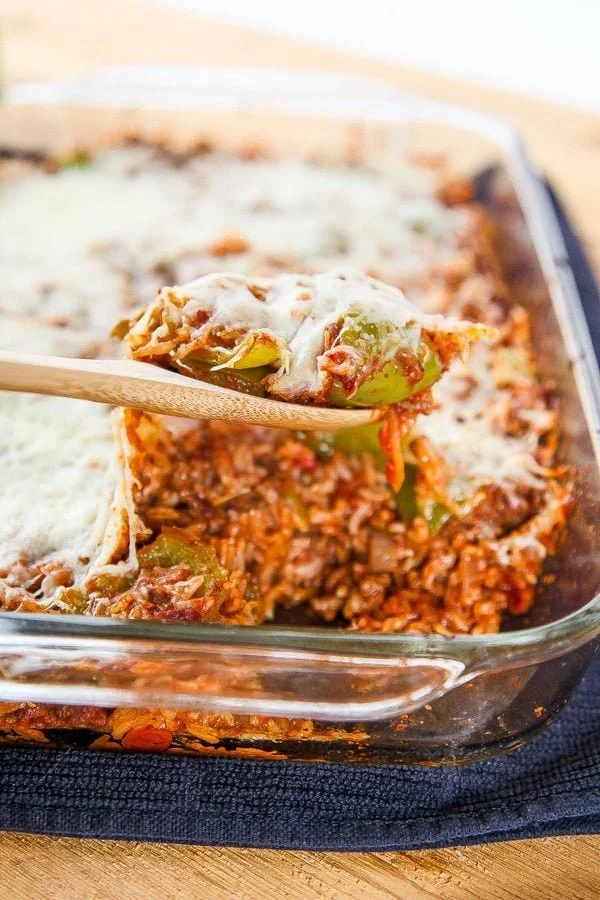 Cheesy Pepper Stuffed Casserole