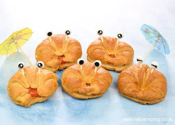 Cheesy Tomato Croissant Crabs