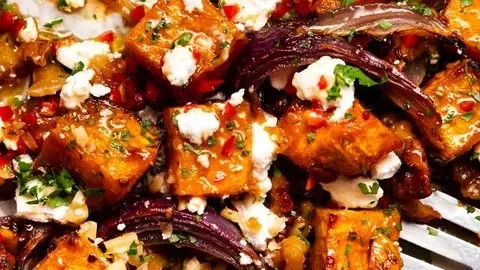 Chili-Glazed Maple Pumpkin with Feta