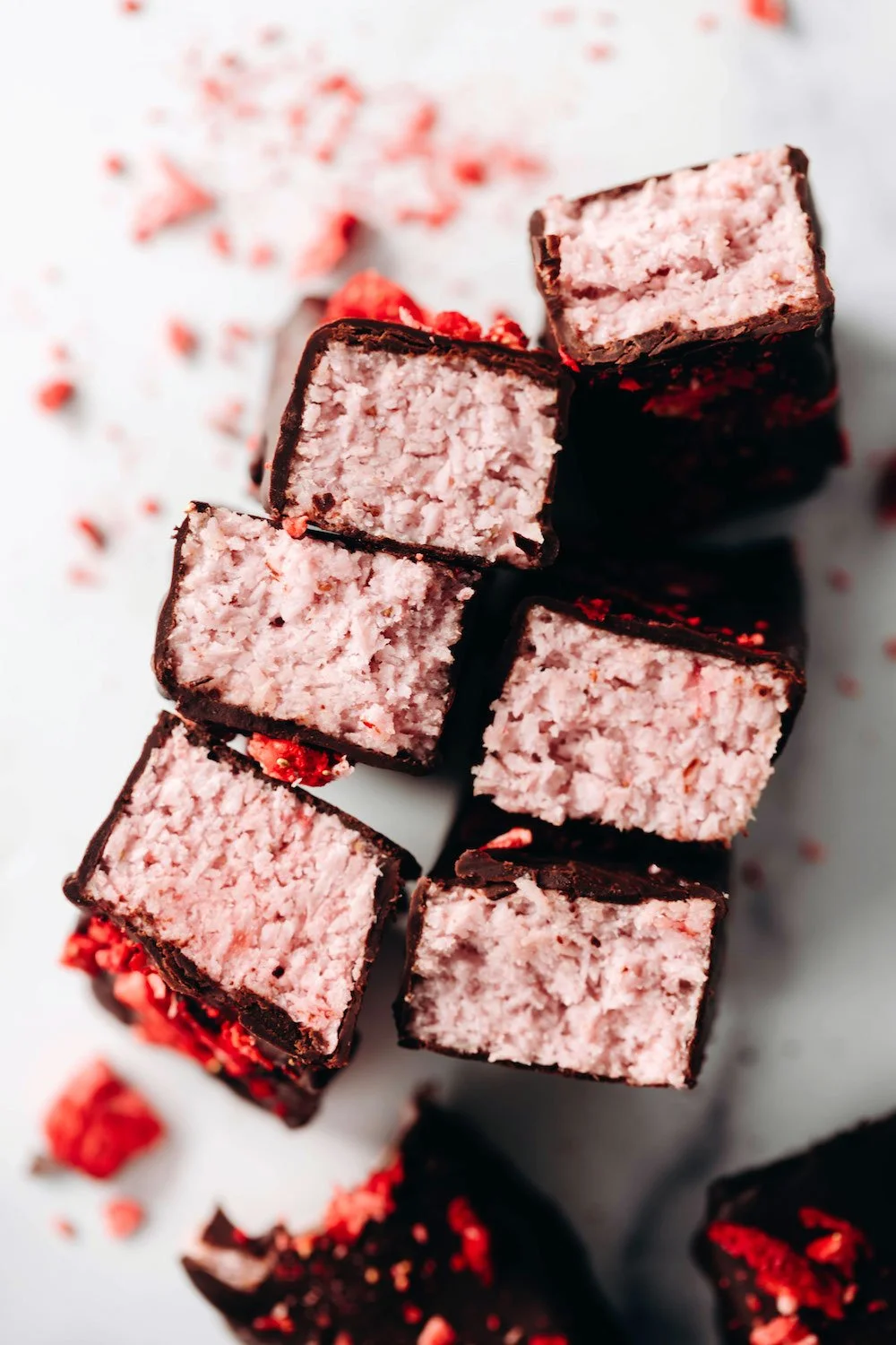 Cocoa-Dipped Strawberry Bars
