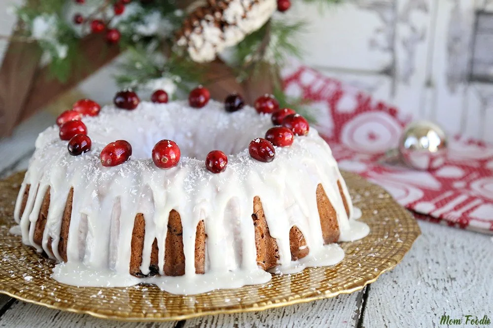 Cranberry Bundt Cake with Sour Cream