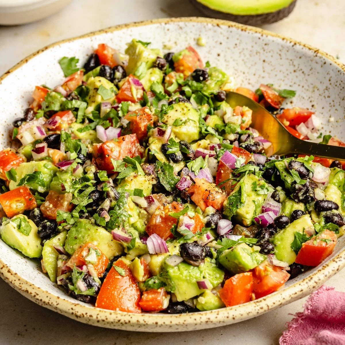 Creamy Avocado Black Bean Salad