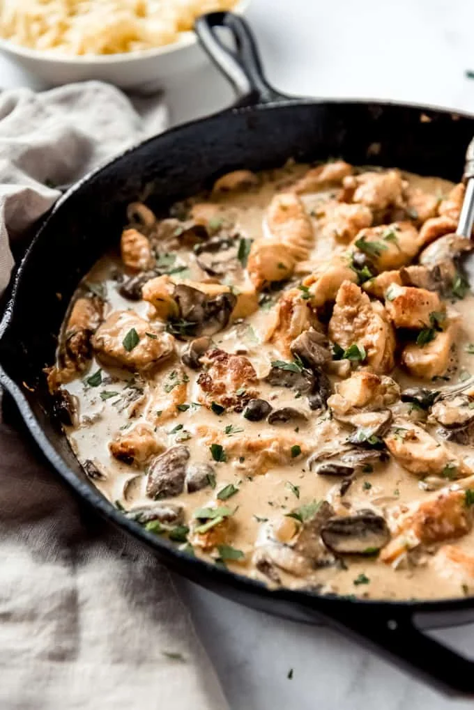 Creamy Chicken Stroganoff