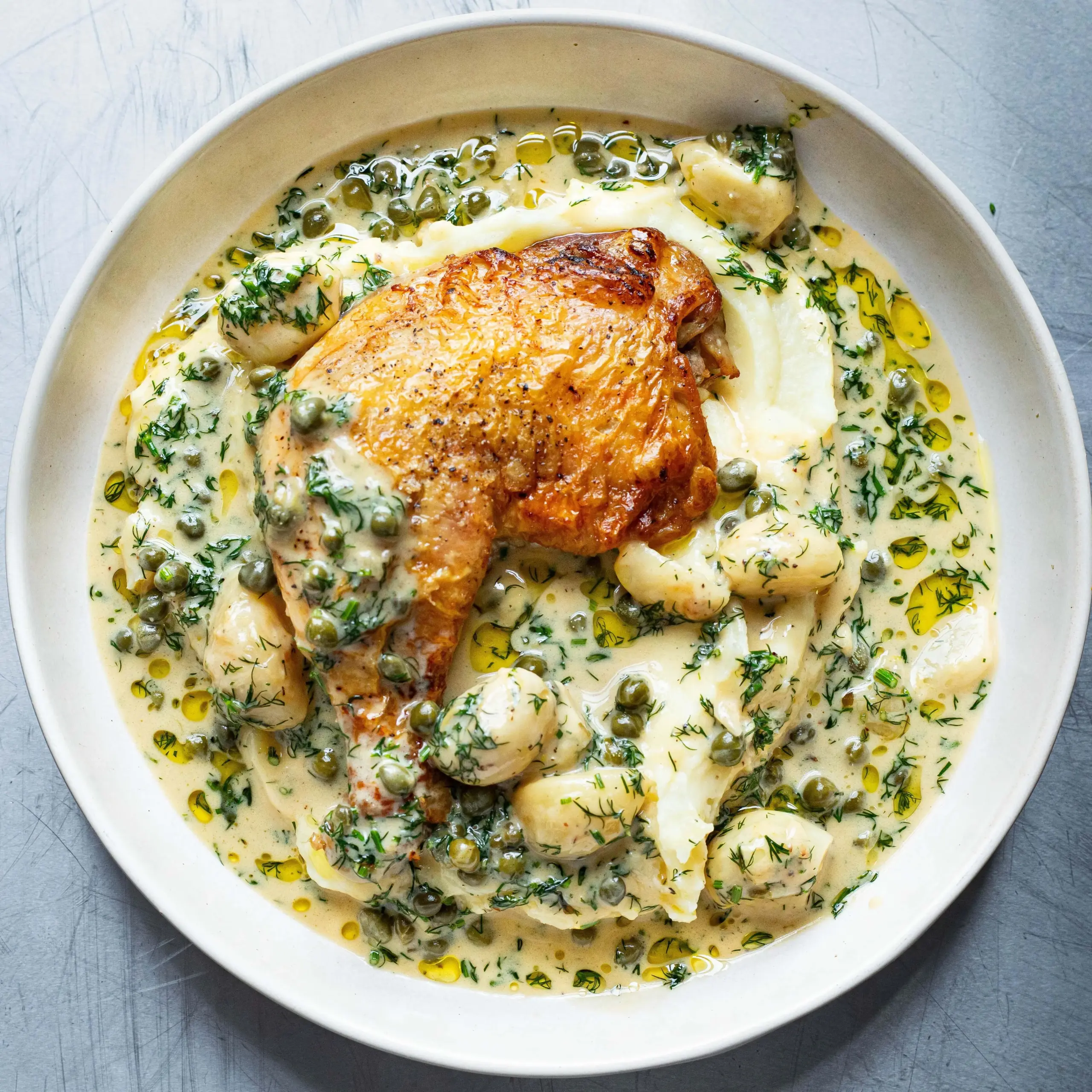 Creamy Garlic Chicken Drumsticks