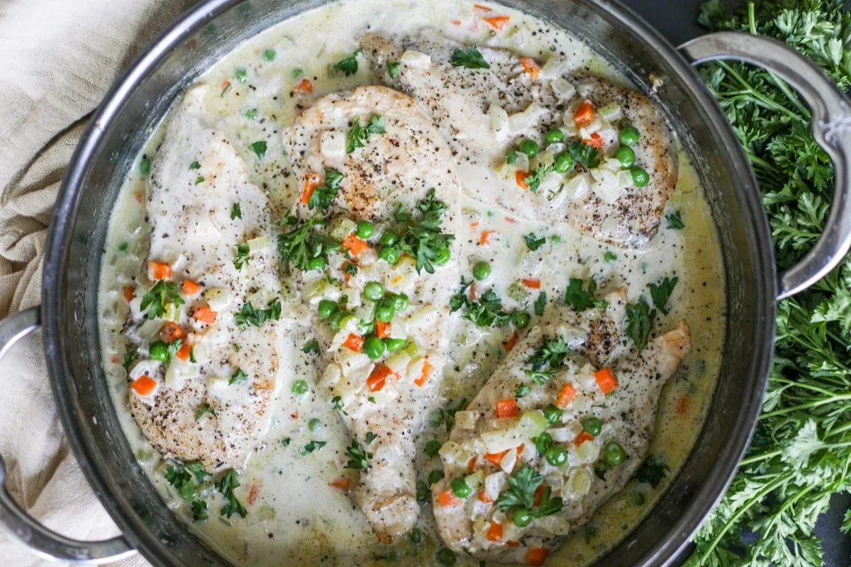 Creamy One-Pan Chicken and Veggies