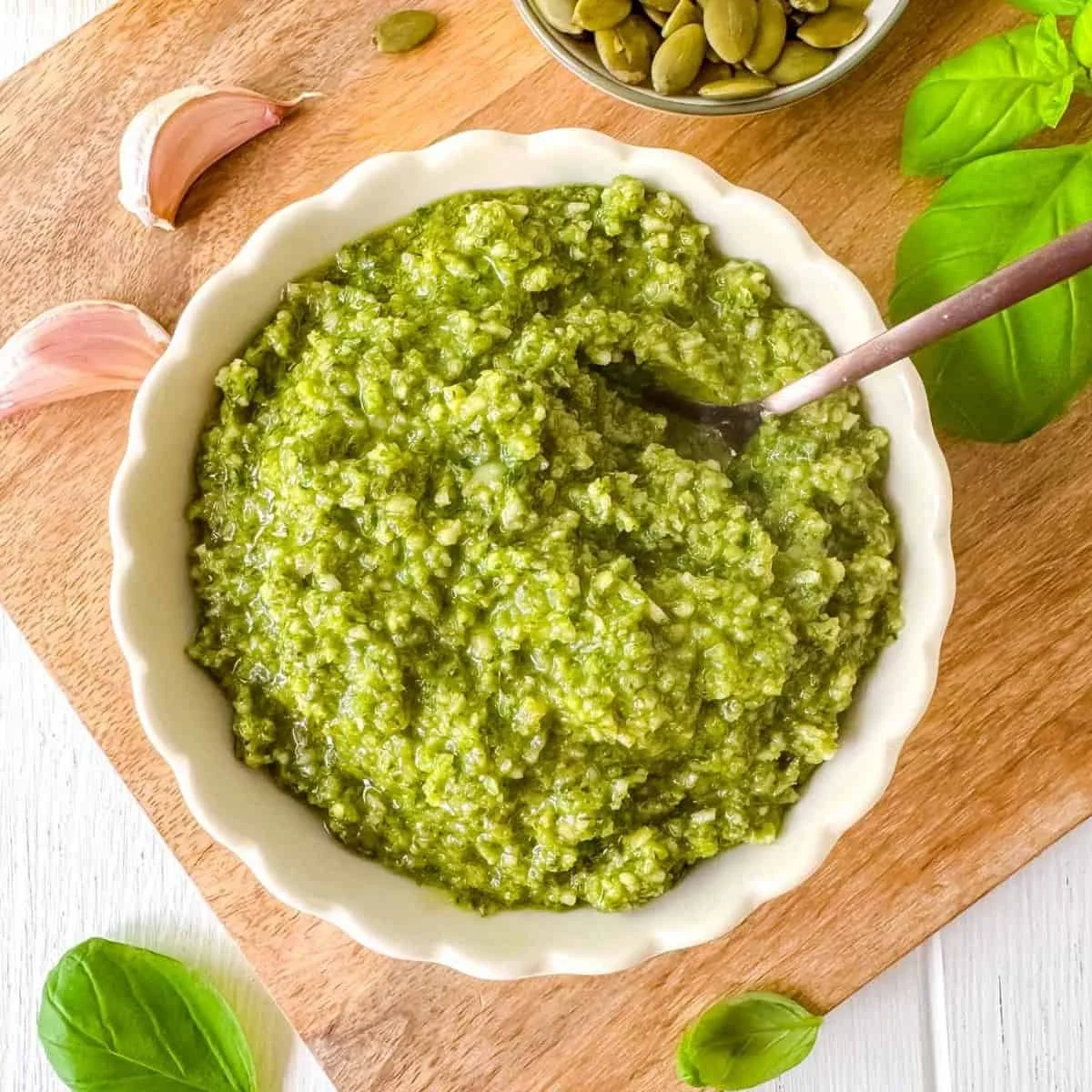 Creamy Pesto with Pumpkin Seeds