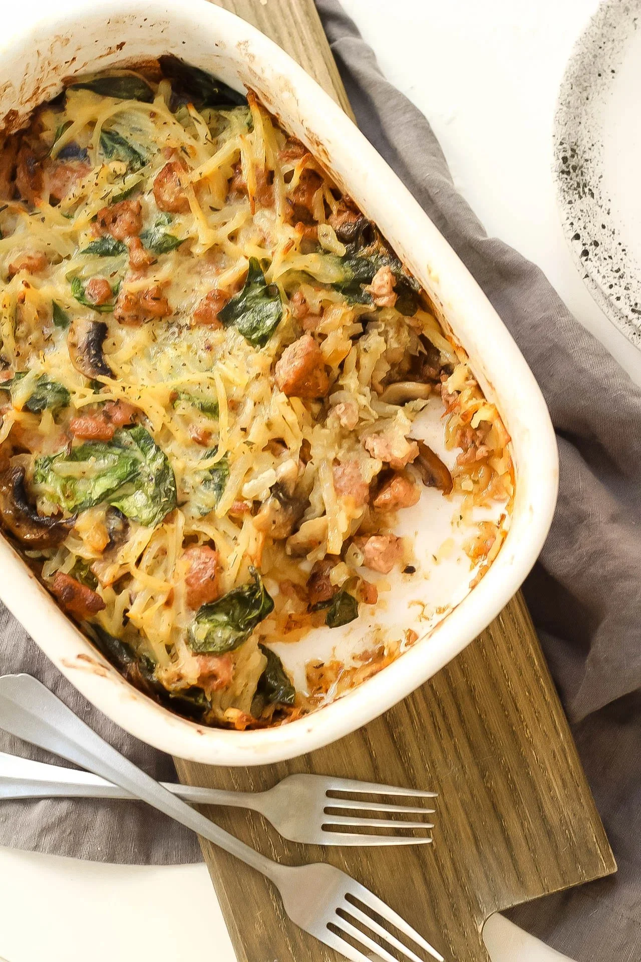 Creamy Sausage Potato Whole30 Casserole