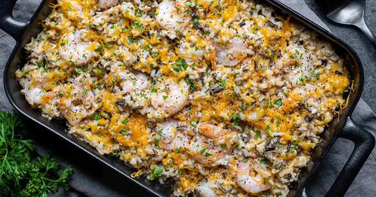 Creamy Shrimp and Cheese Casserole