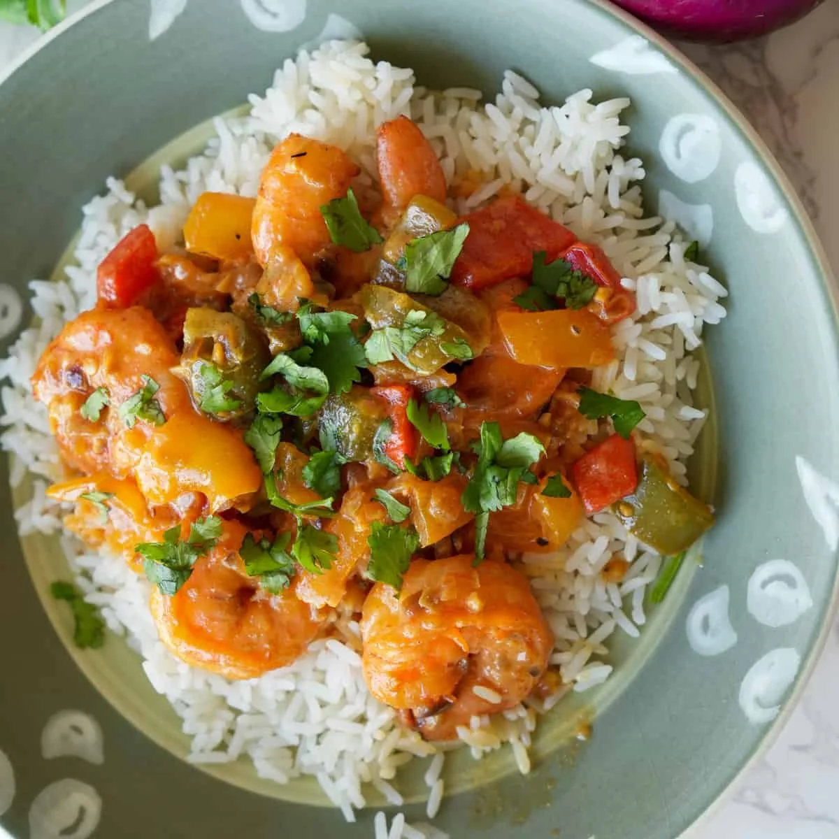 Creamy Shrimp in Coconut Sauce