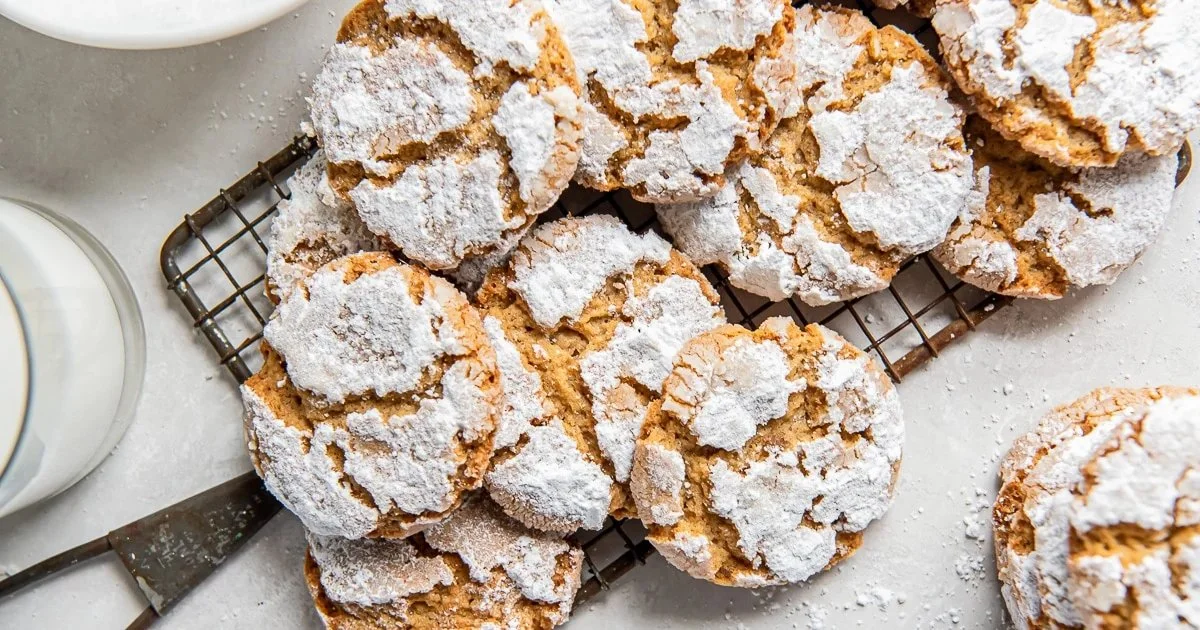 Crinkle Peanut Butter Cookies