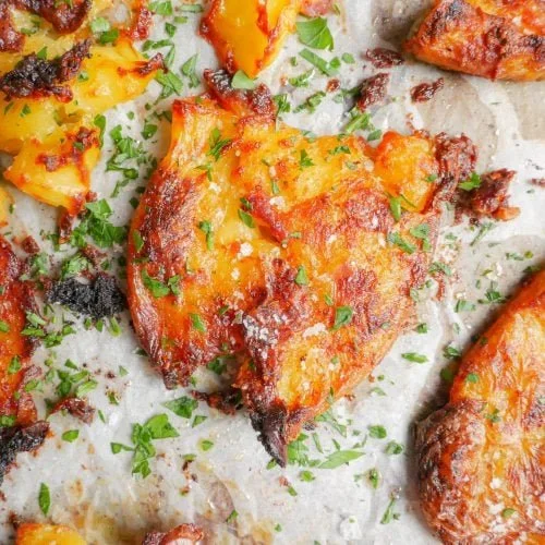 Crispy Garlic Butter Potatoes