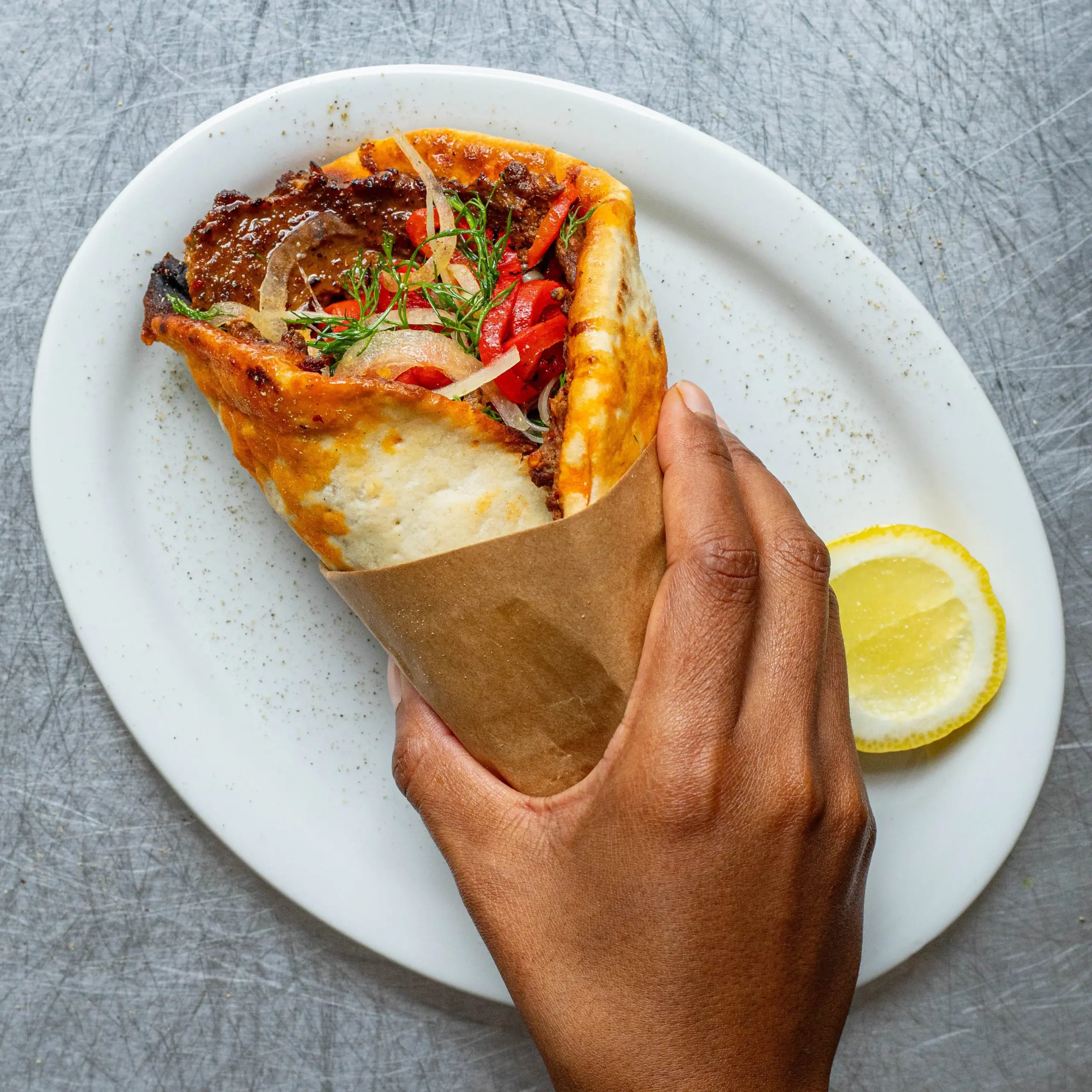 Crispy Merguez Beef Flatbreads