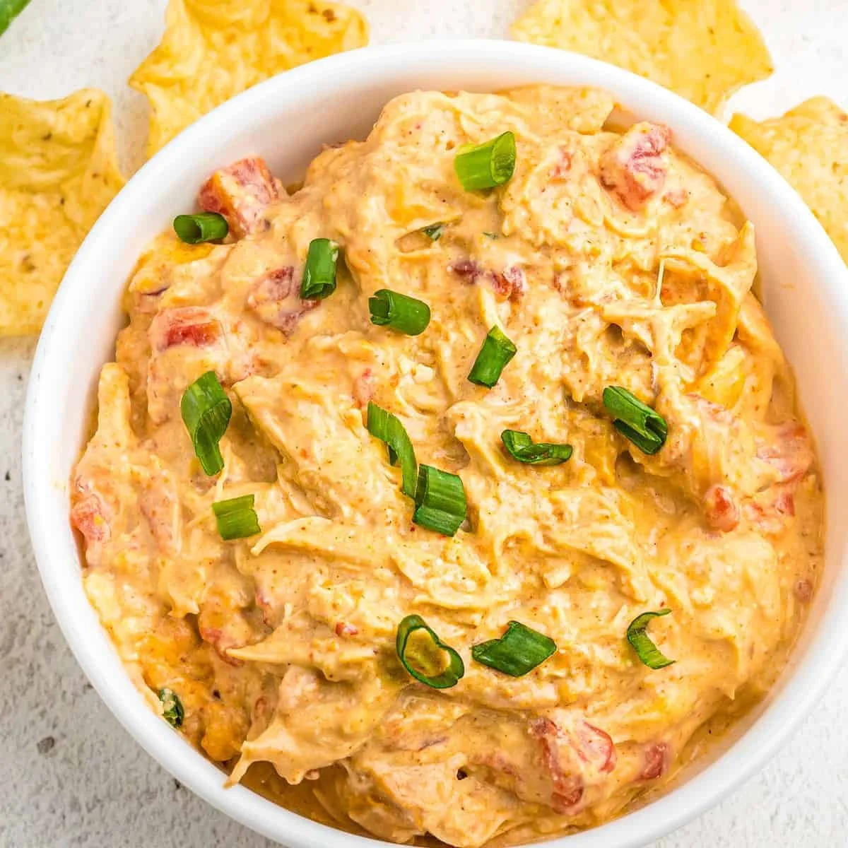 Crockpot Queso Chicken Dip
