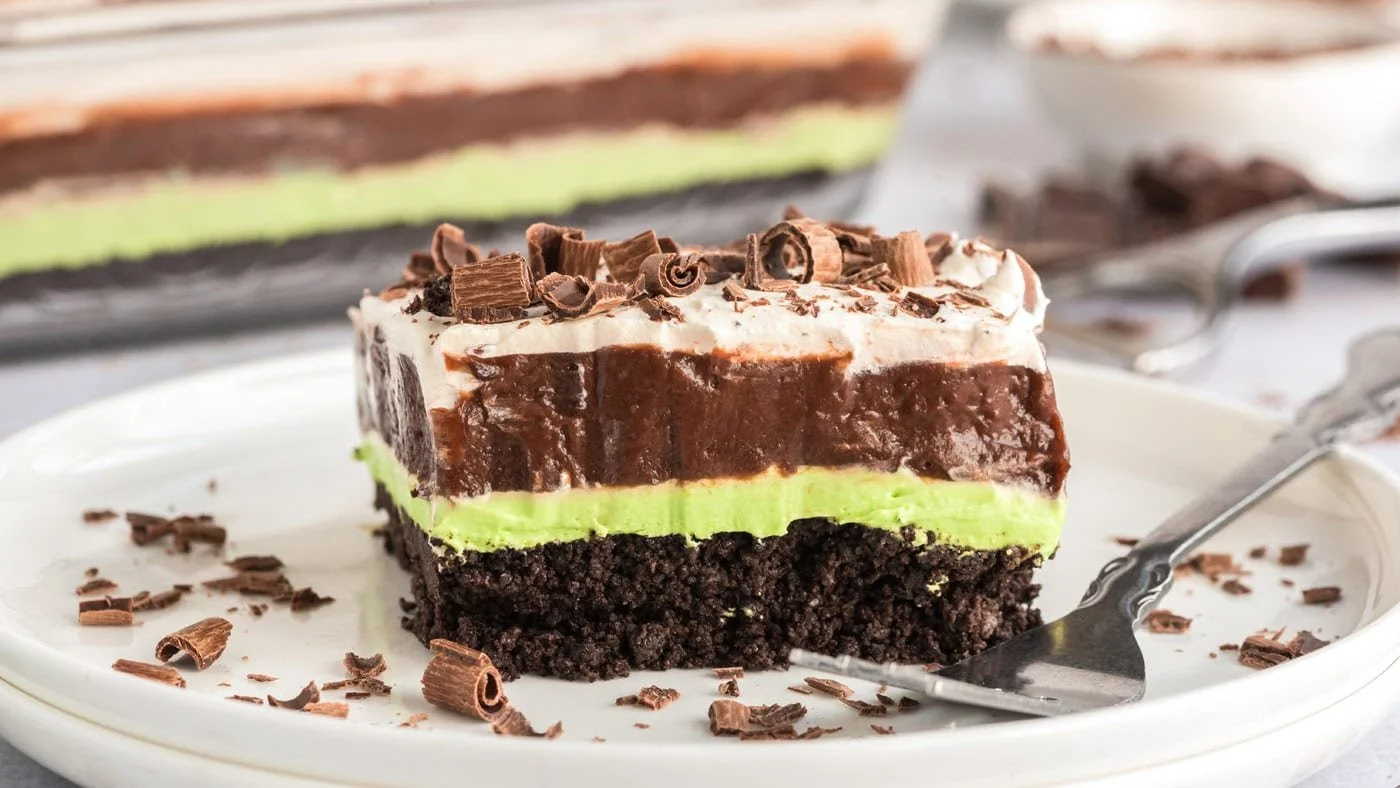 Decadent Mint Chocolate Lasagna