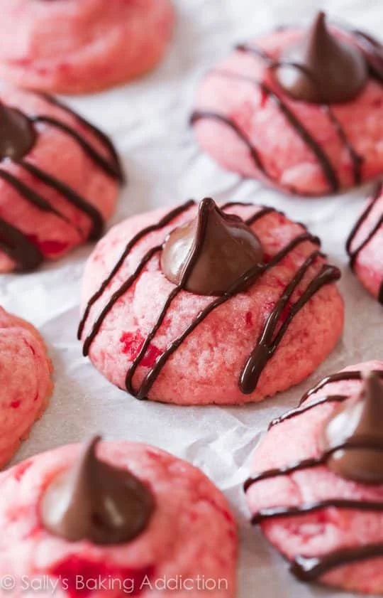 Delicate Cherry Blossom Chocolate Cookies
