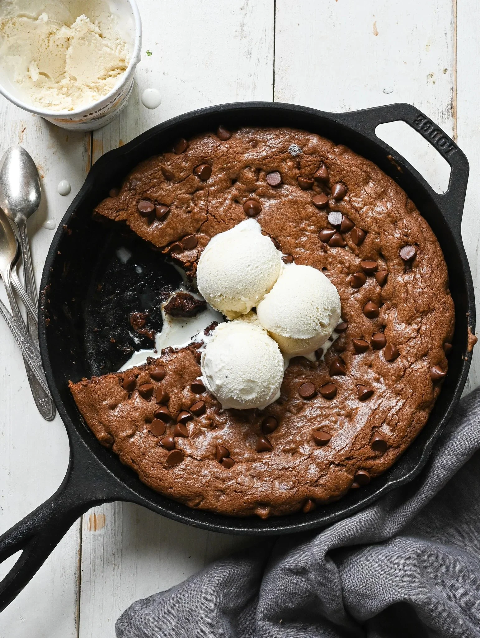 Double Chocolate Skillet Dessert