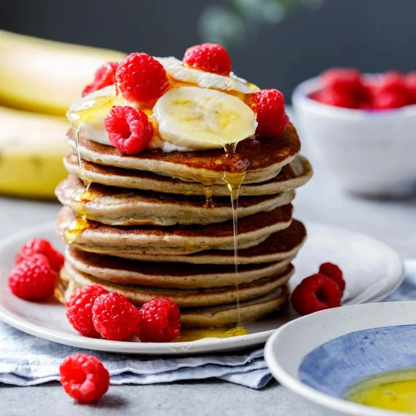 Easy Banana Oat Pancakes