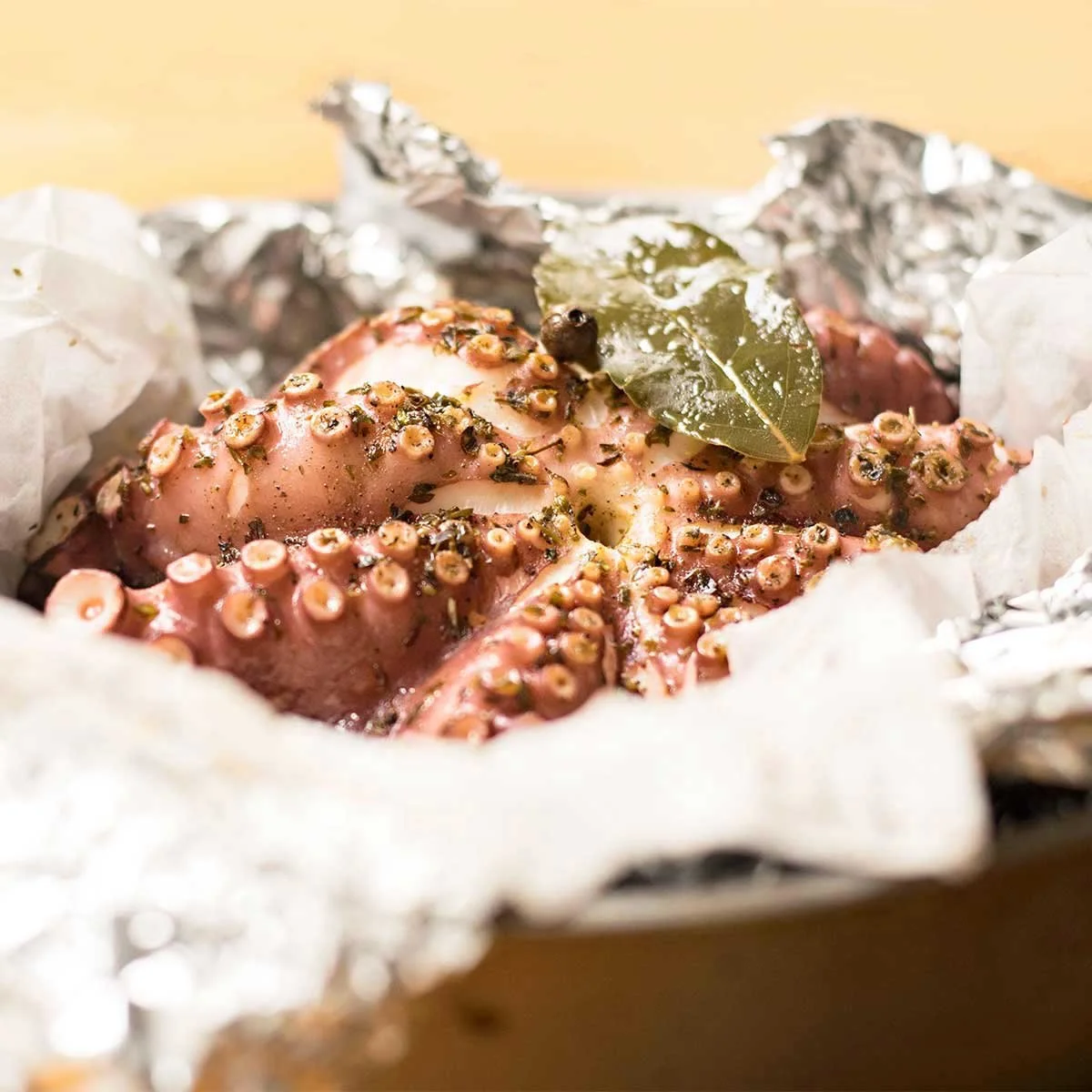 Easy Mediterranean Baked Octopus