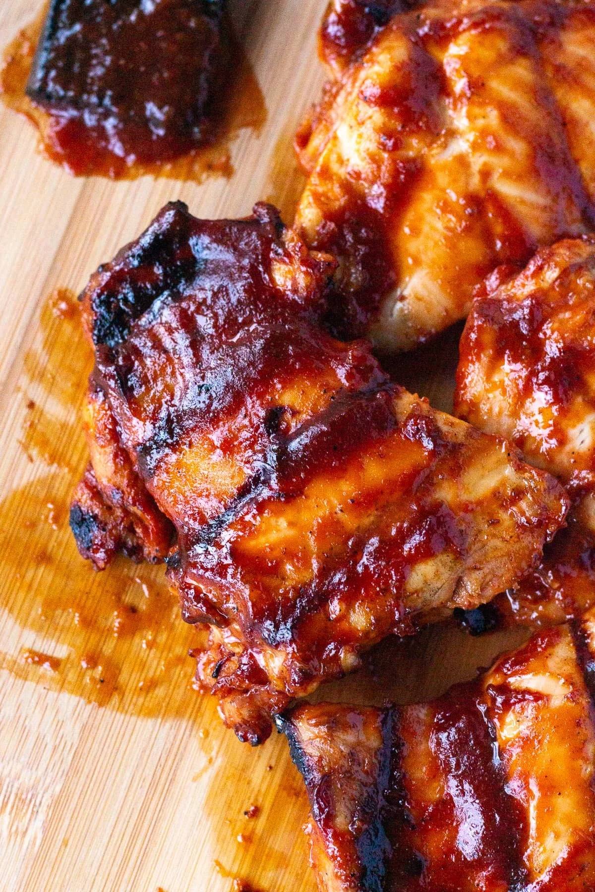 Four-Ingredient Grilled BBQ Chicken Thighs