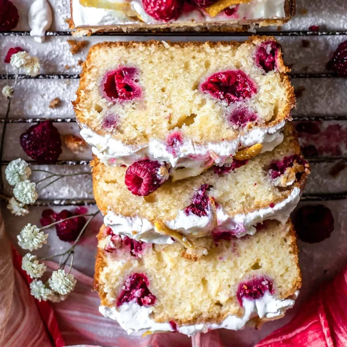 Gluten-Free Lemon Raspberry Loaf Cake