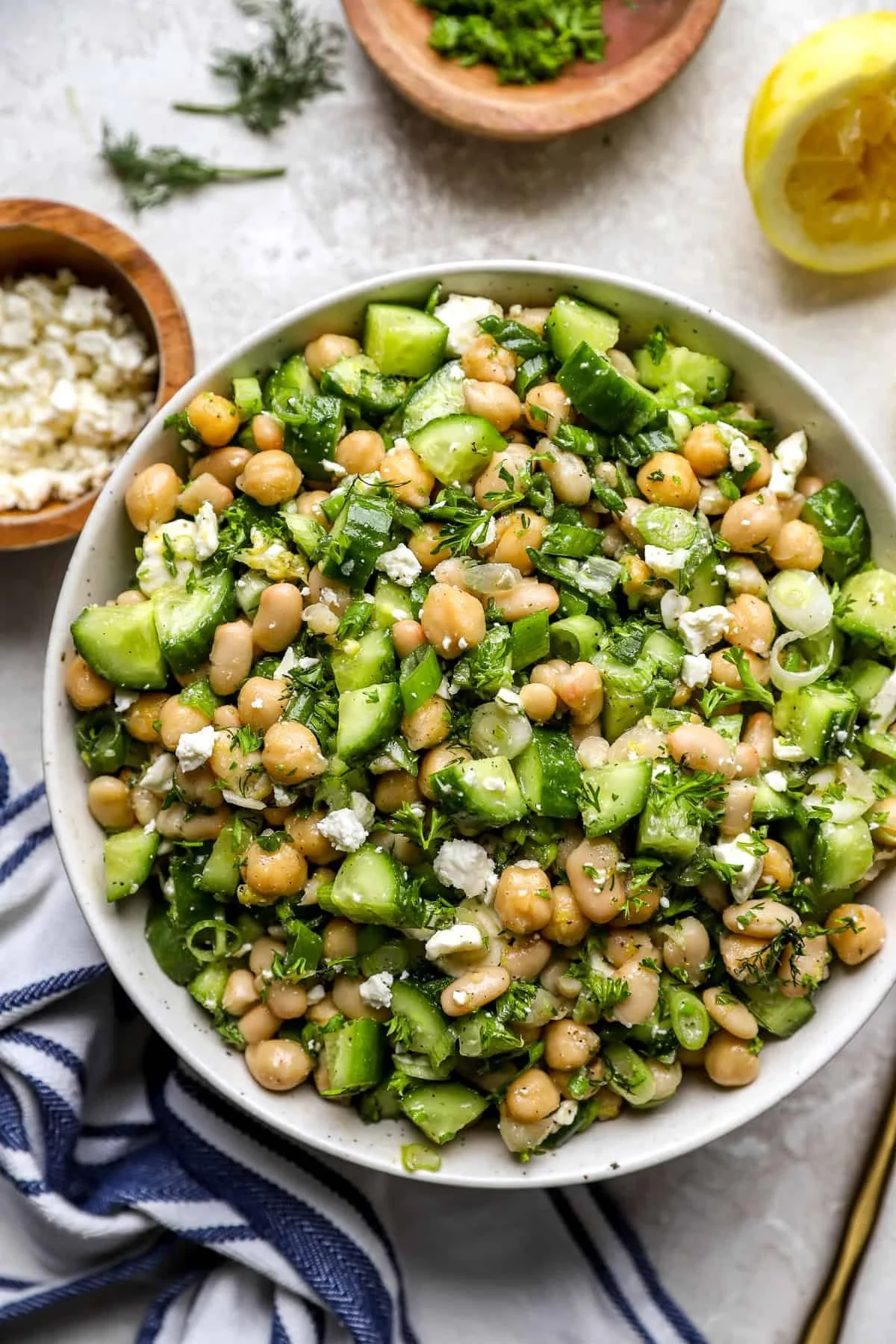 Greek-Influenced Bean Salad