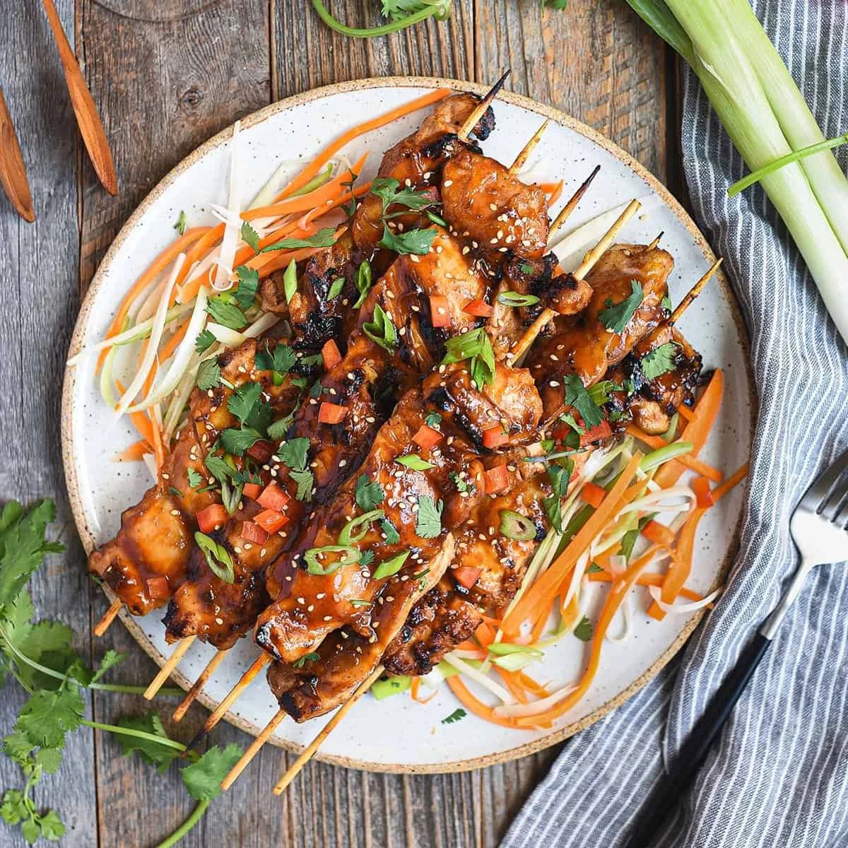 Grilled Asian Chicken Skewers