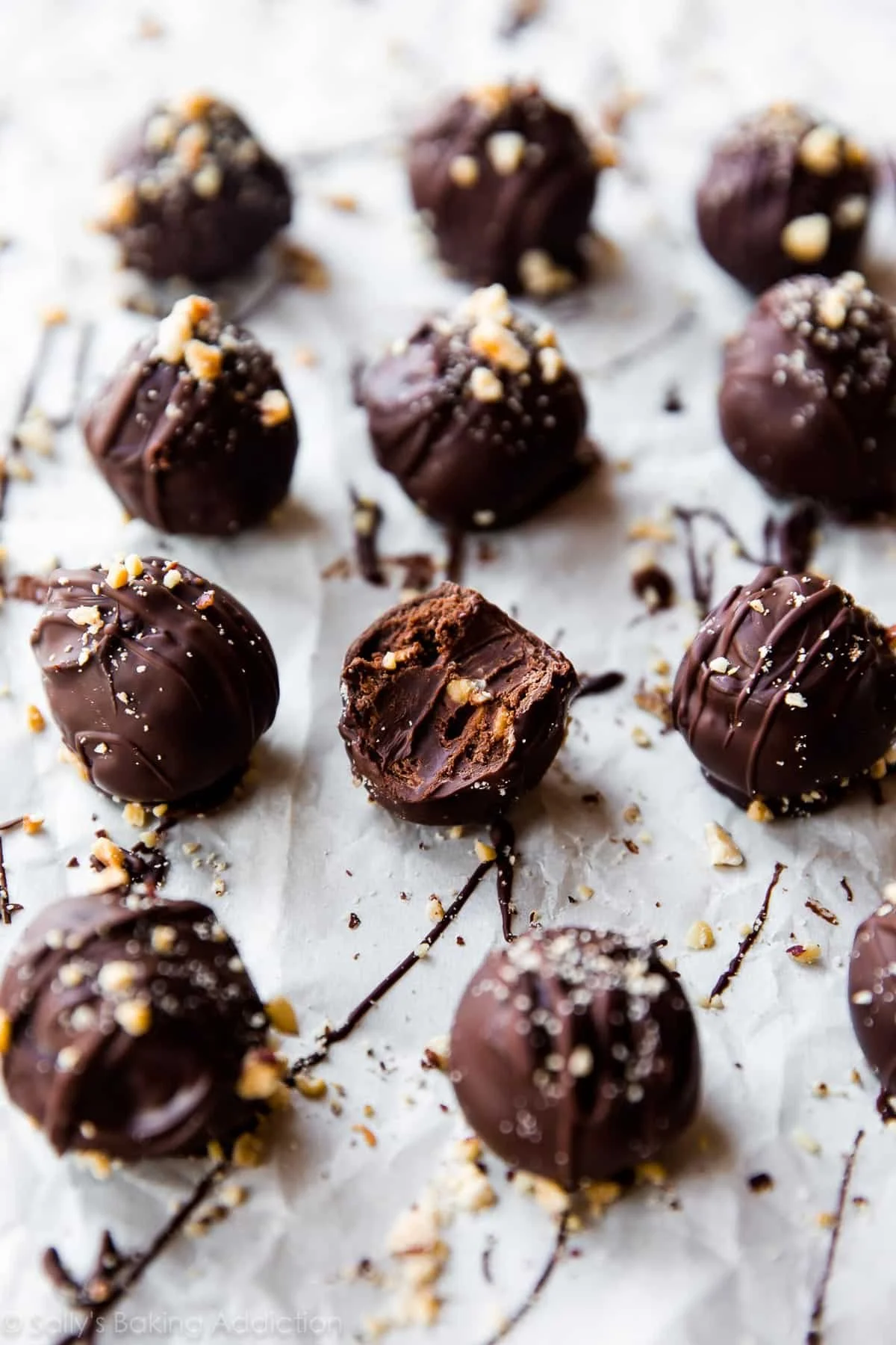 Hazelnut Chocolate Crunch Truffles