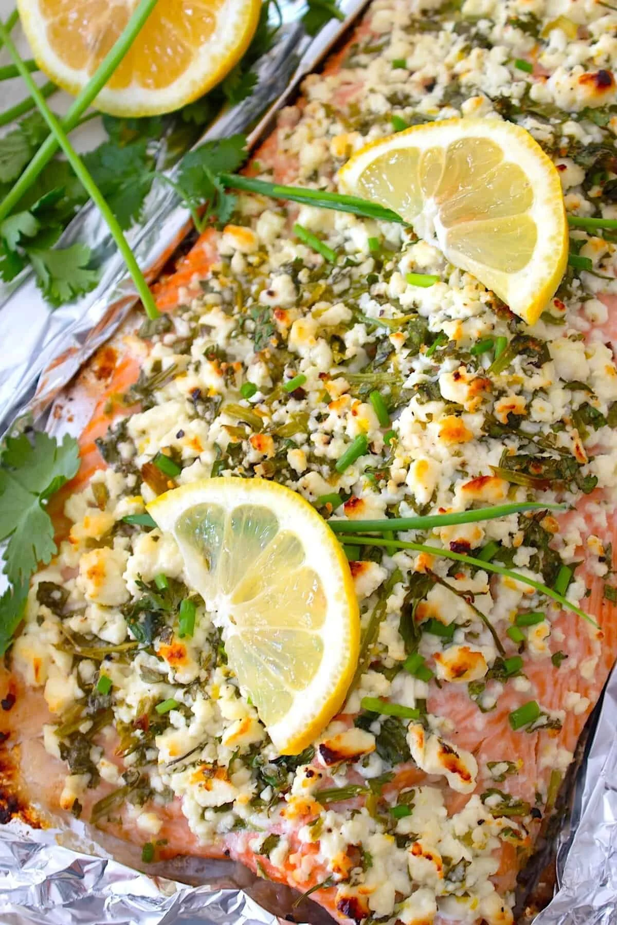 Herb Crusted Feta Salmon