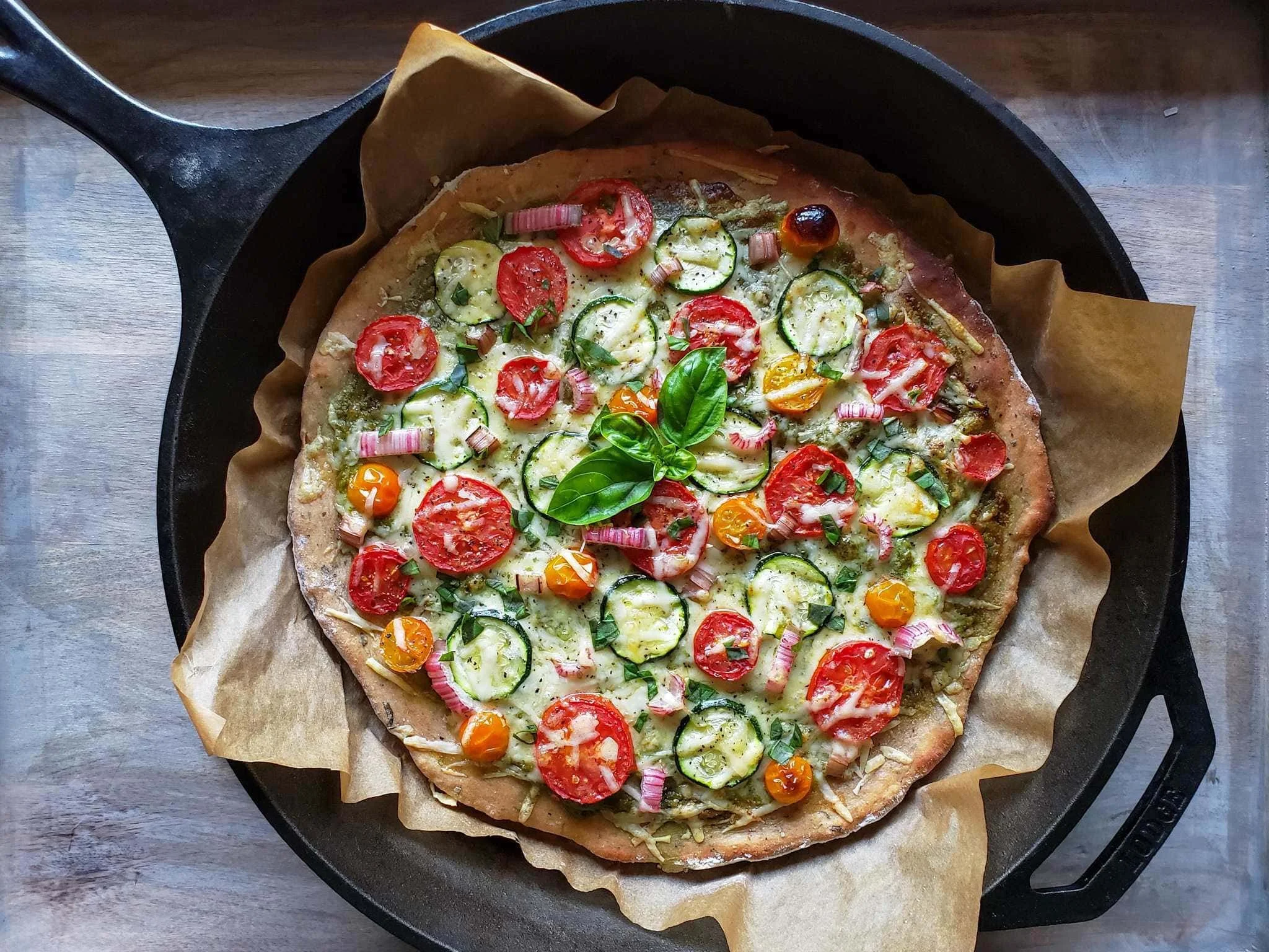 Herbed Whole Wheat Sourdough Pizza Crust