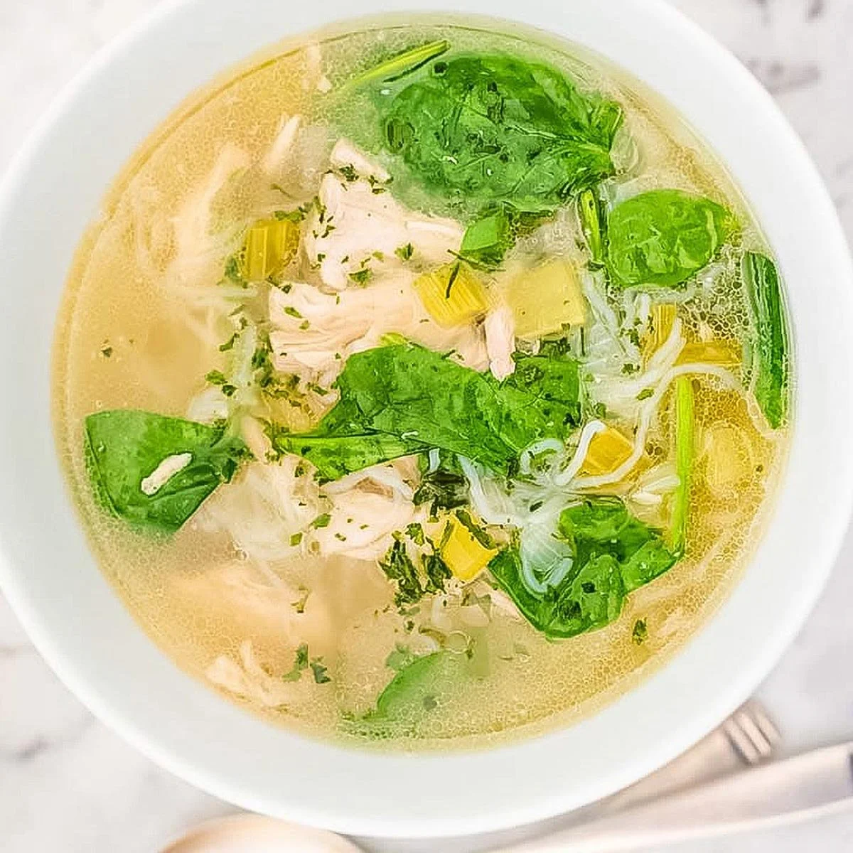Keto-Friendly Chicken Noodle Soup