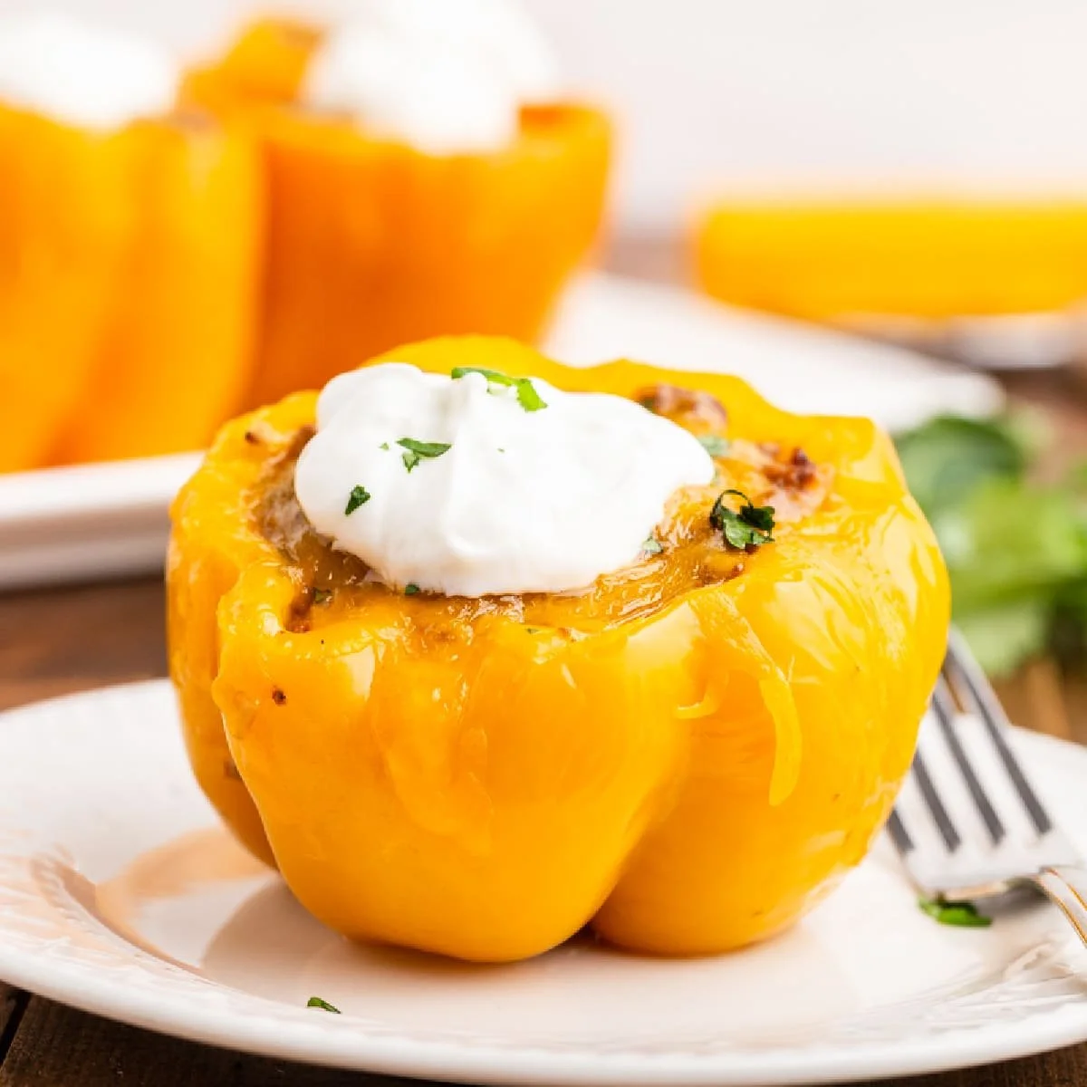 Keto Mexican Slow Cooker Stuffed Peppers