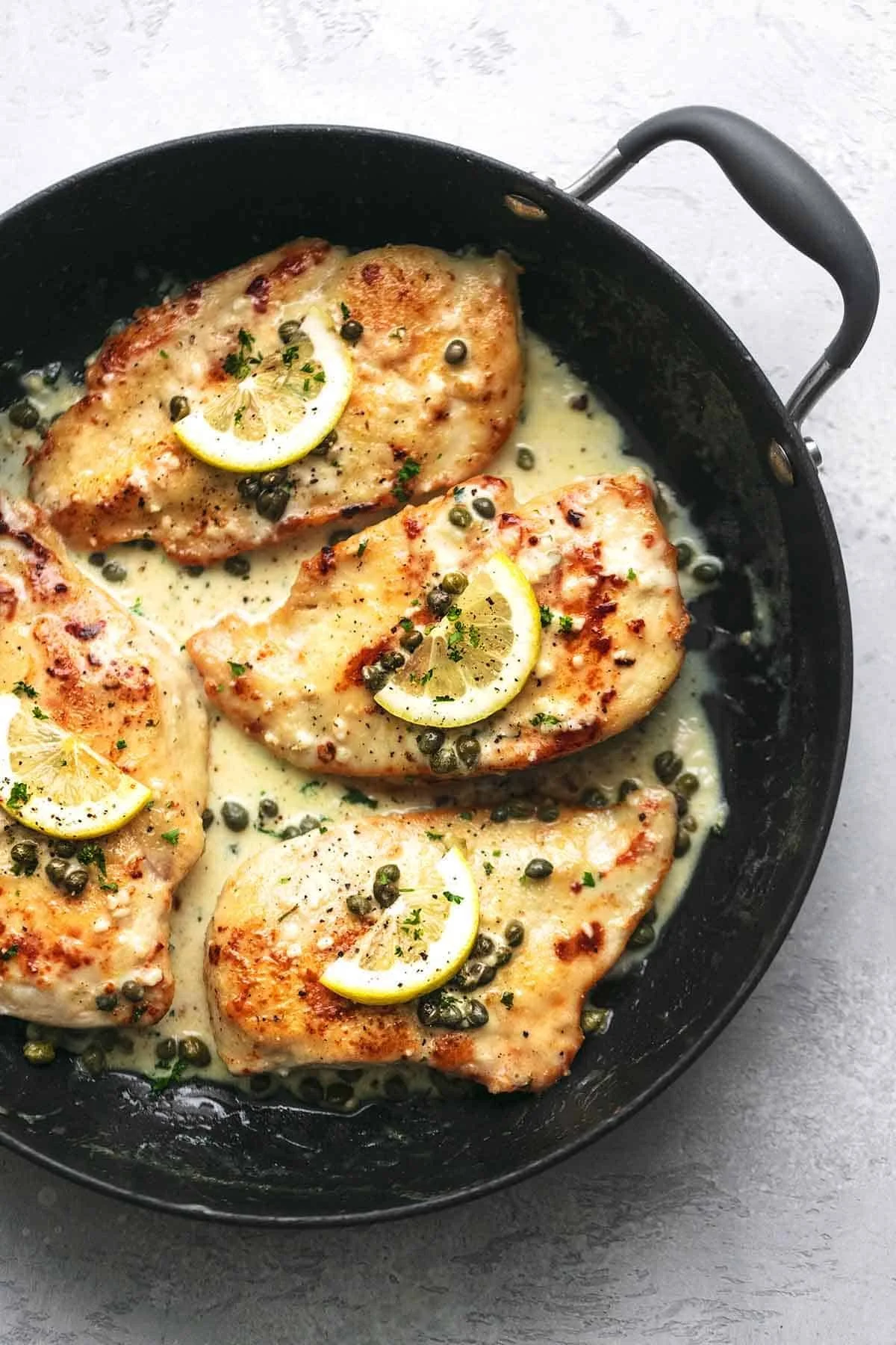 Lemon Chicken Piccata with Cream