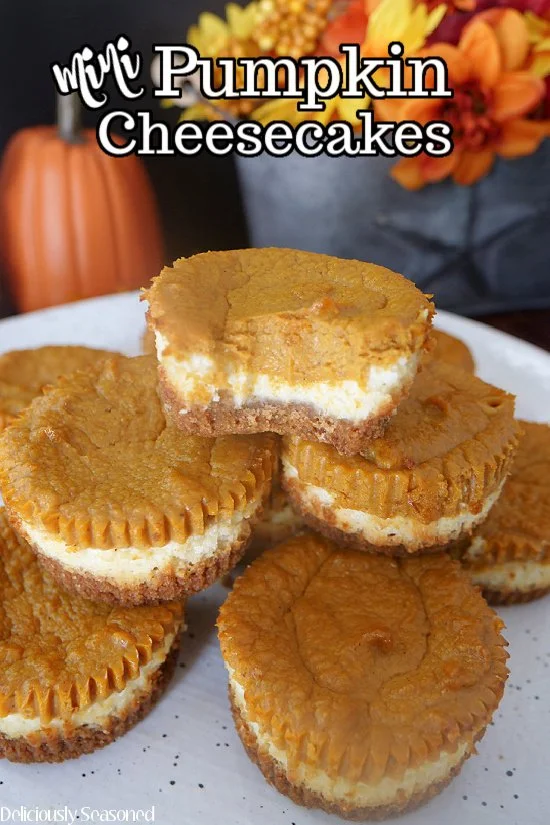 Mini Pumpkin Cheesecake Bites