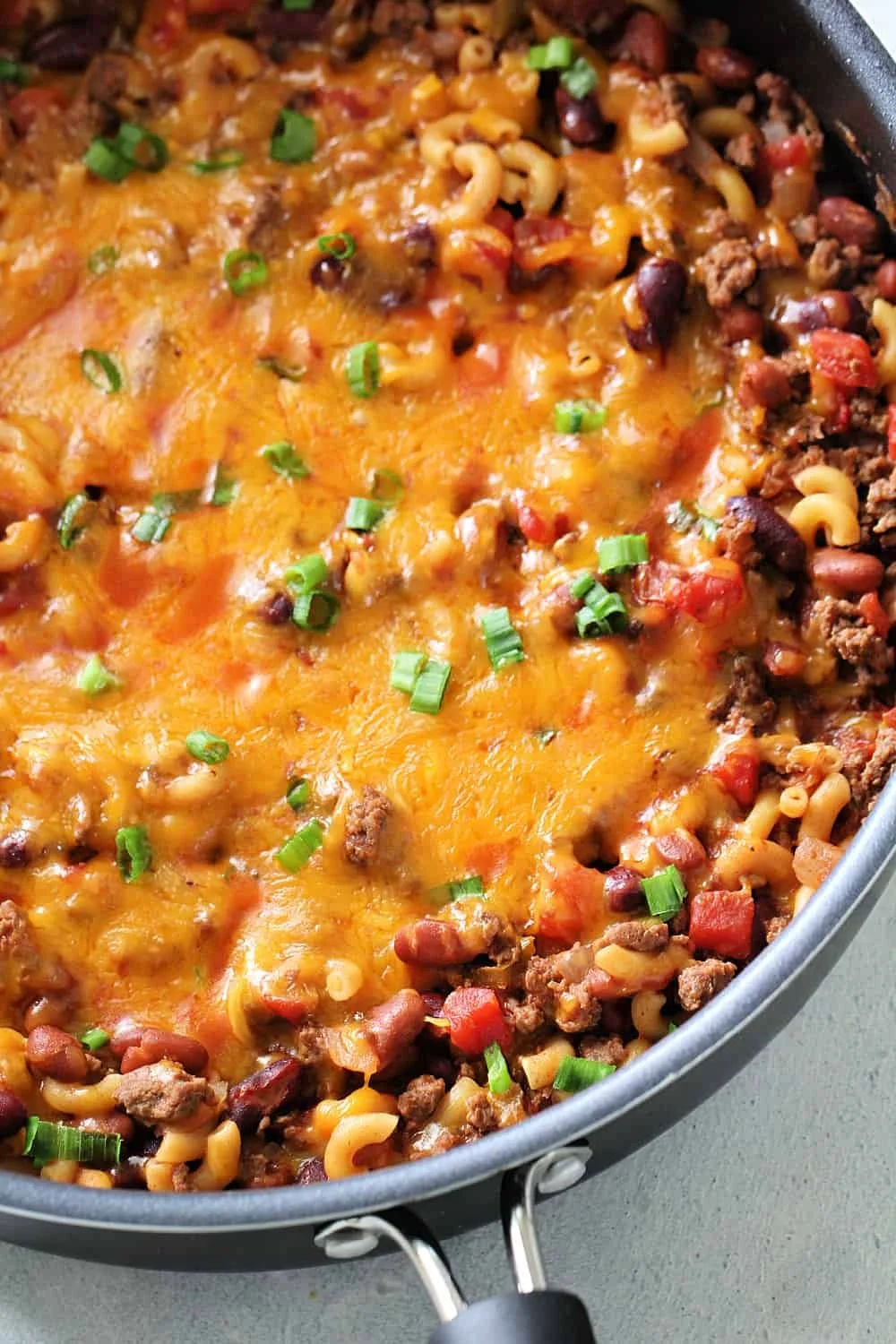 One-Pot Chili Mac Skillet