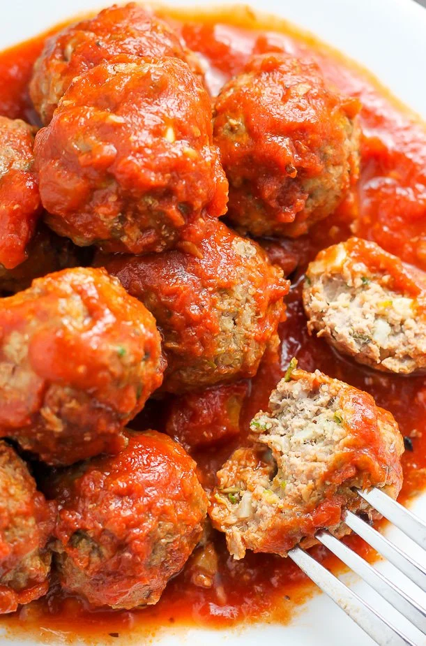 Oven Baked Turkey Zucchini Meatballs