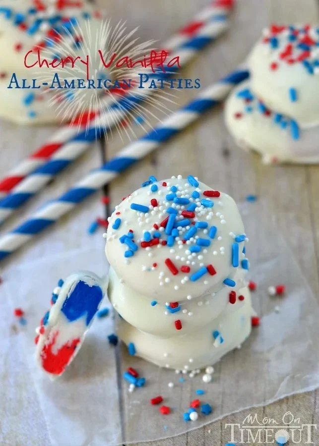 Patriotic Red White and Blue Candies
