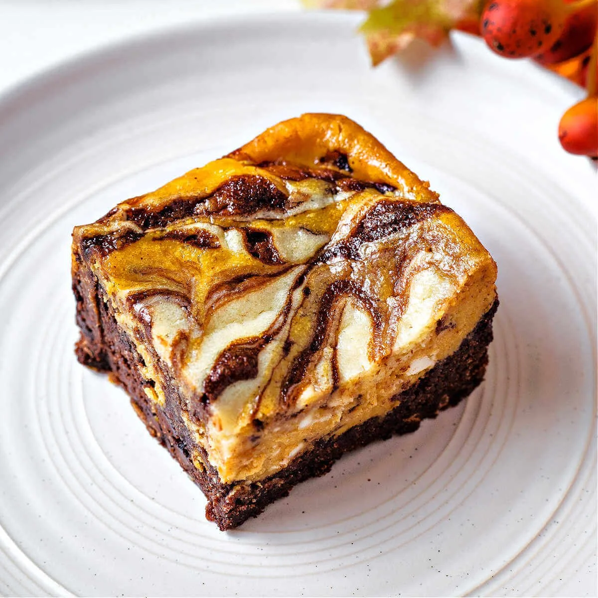 Pumpkin Cream Cheese Brownies