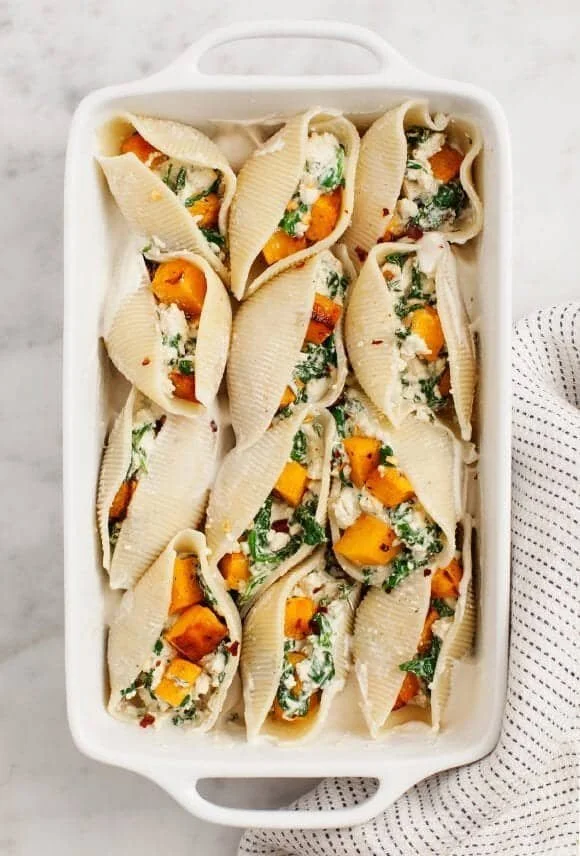 Roasted Butternut Squash Stuffed Shells