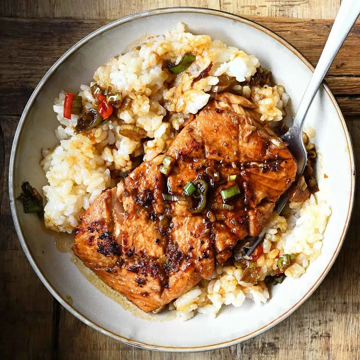 Salmon in Brown Sugar Garlic Sauce