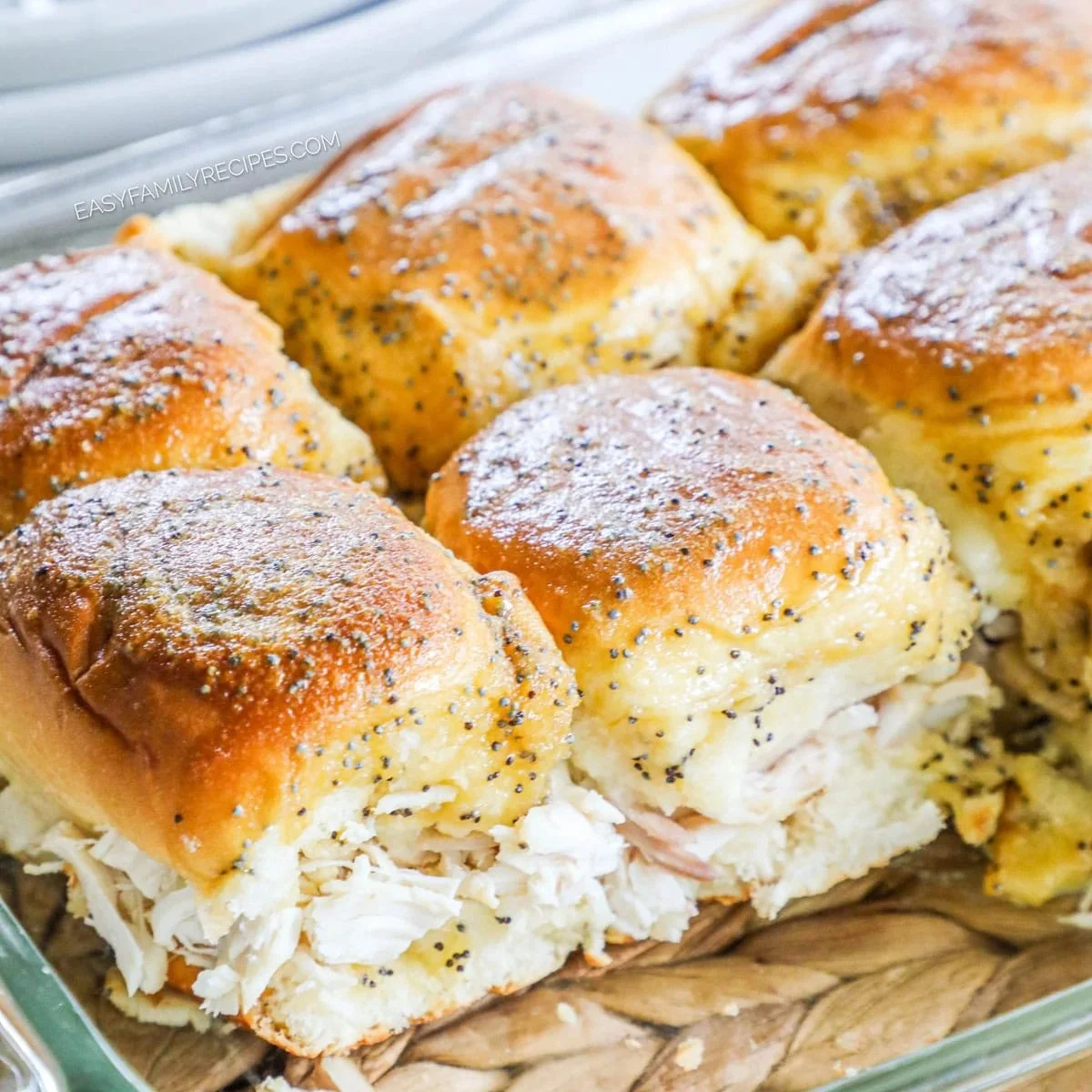 Savory Shredded Chicken Sliders