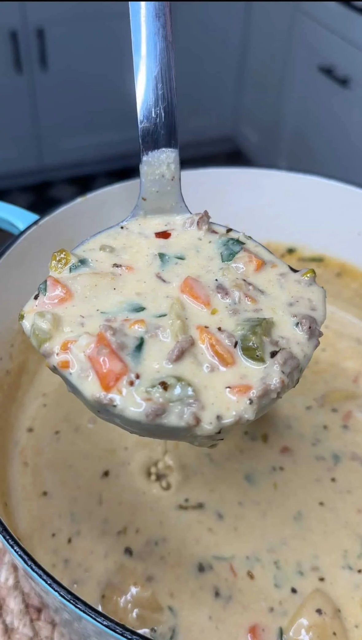 Silky Italian Sausage Potato Soup