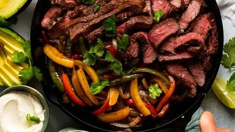 Sizzling Beef Steak Fajitas