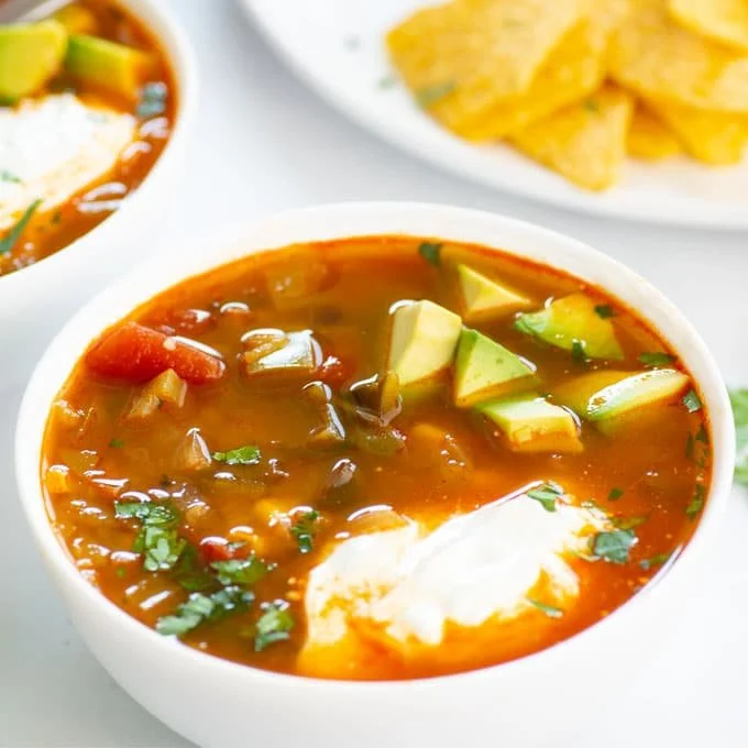 Southwestern Vegan Bean Soup