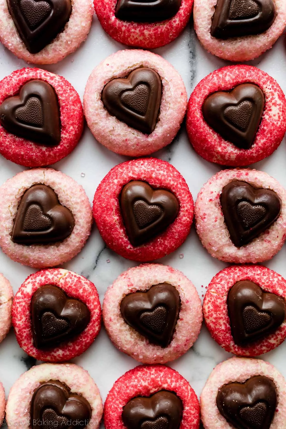 Sparkling Heart Cookies