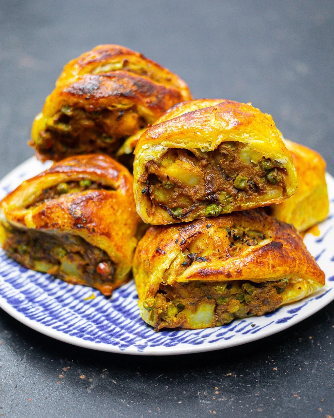 Spiced Pea and Potato Pastries