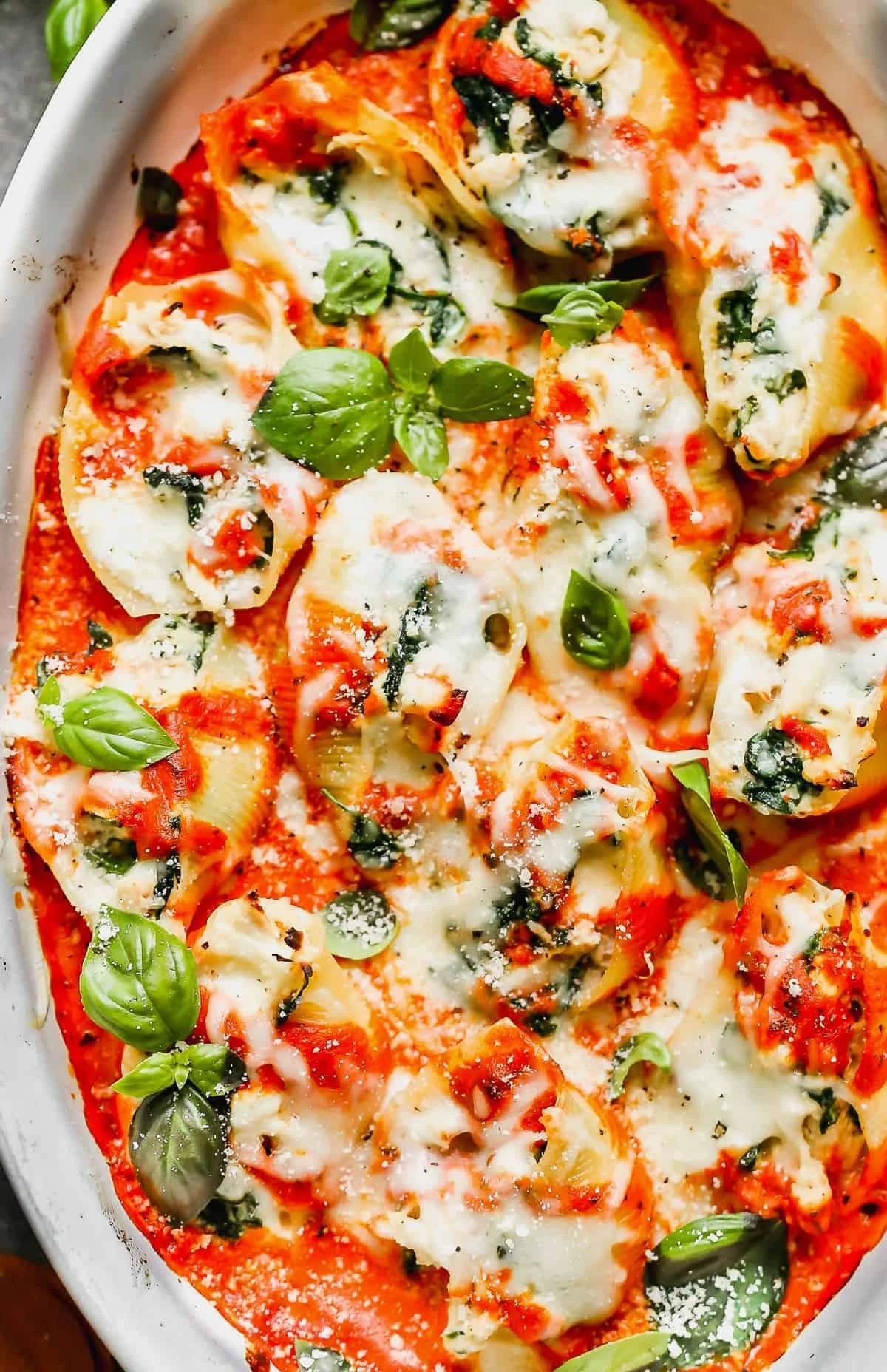 Spinach Stuffed Chicken Shells