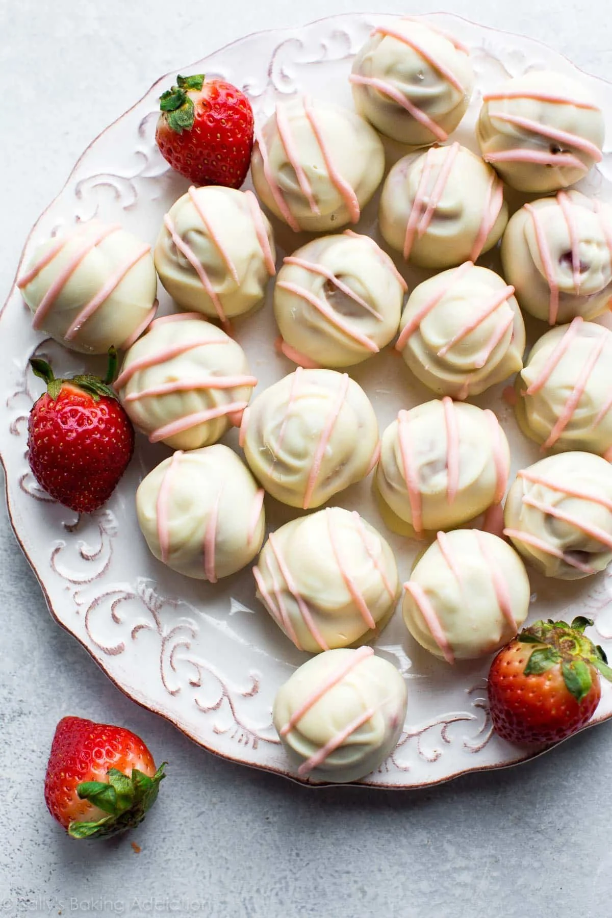 Strawberry Cheesecake Truffle Bites