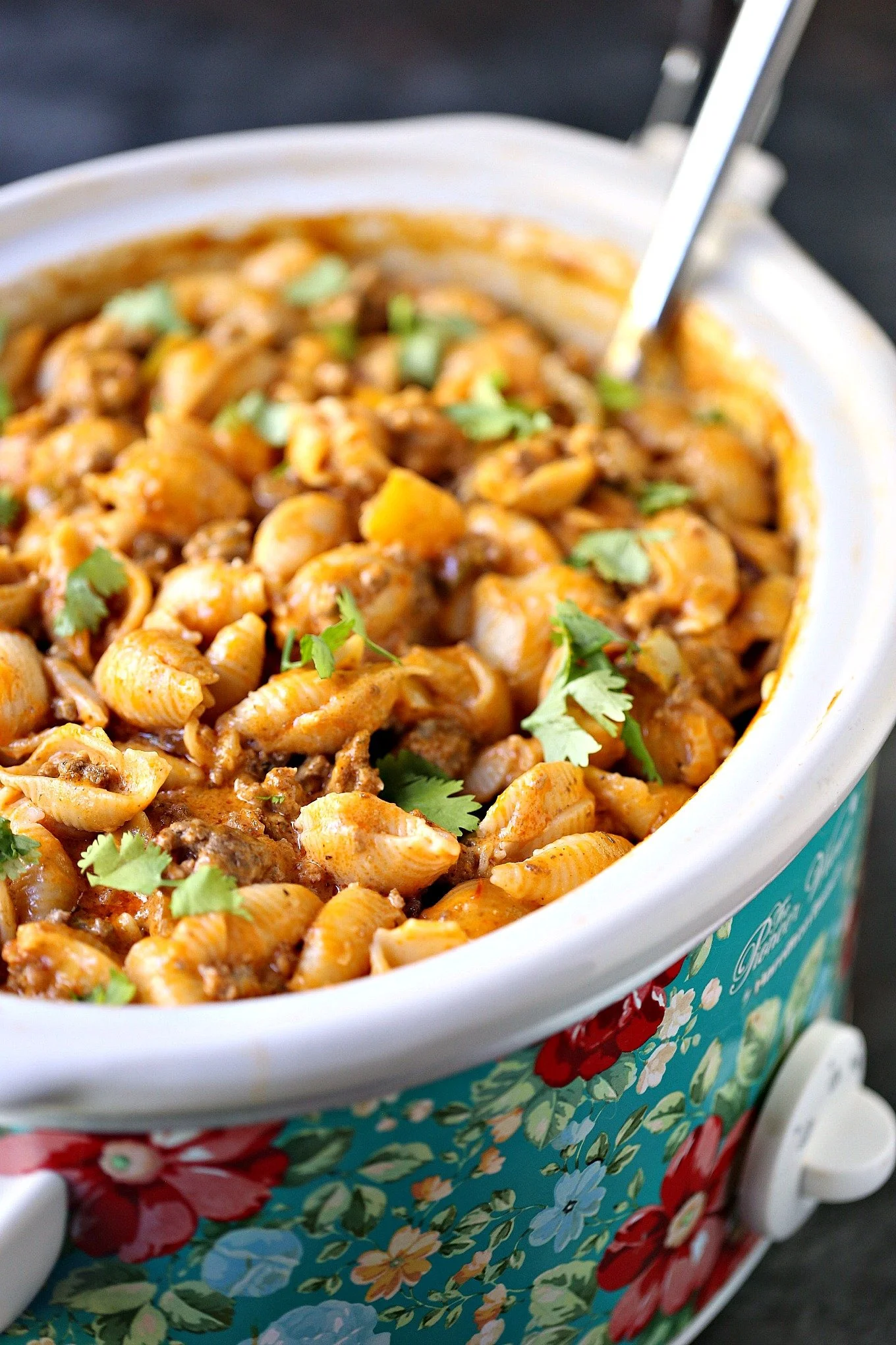 Taco Pasta in the Slow Cooker